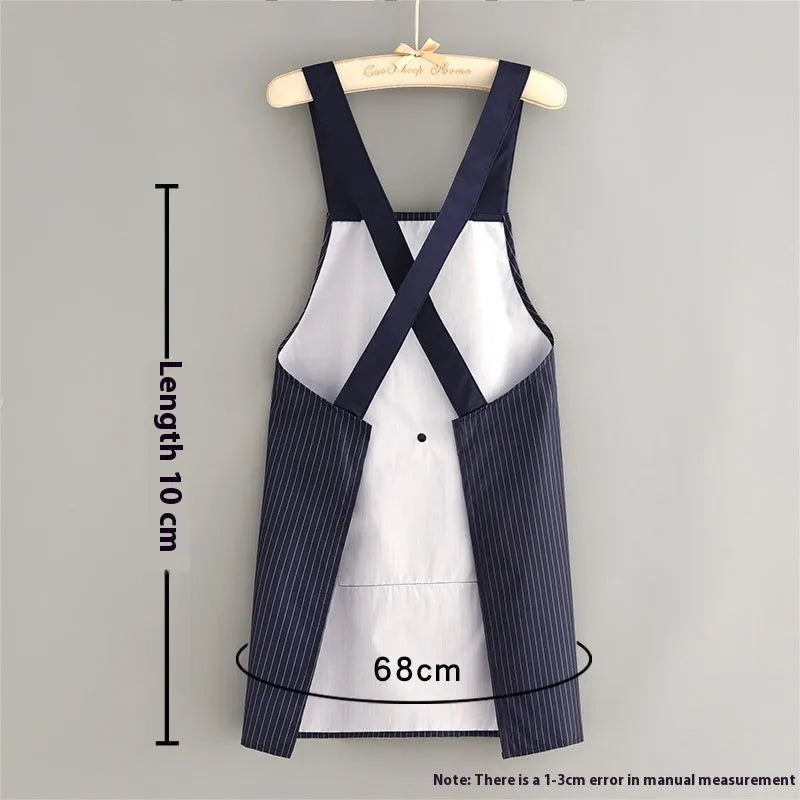 Composite waterproof kitchen apron in various colours including black, blue and coffee options