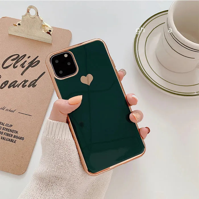 TPU phone case in solid colour for iPhone models 6 through 11 Pro Max