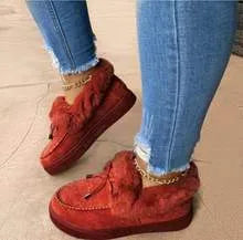 Warm cotton indoor shoes with non-slip rubber soles and velvet lining in multiple colour options