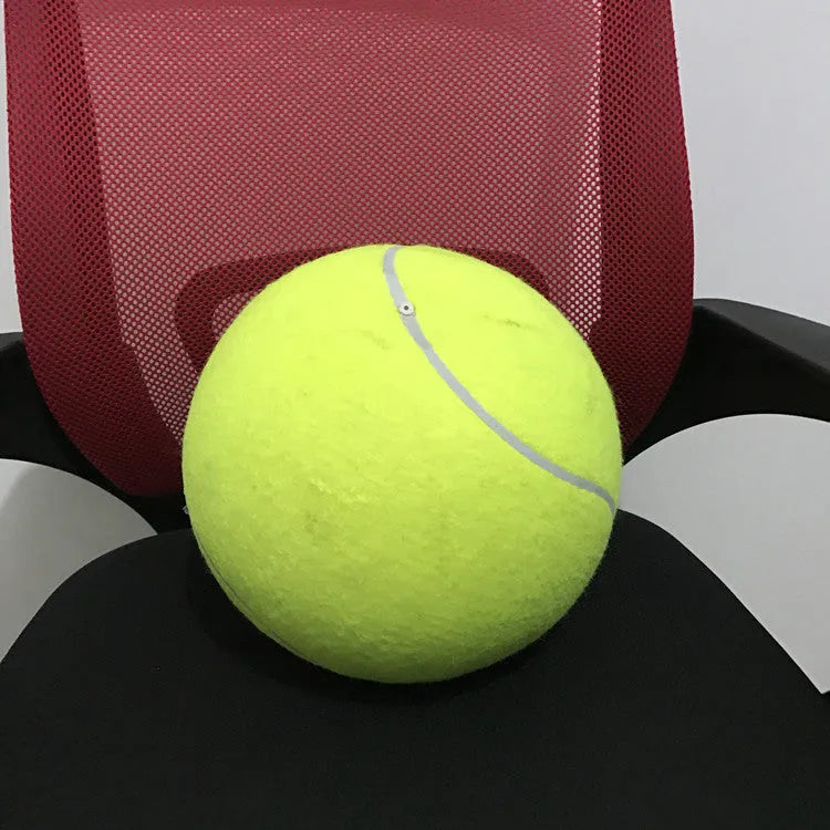 Dog giant tennis ball 9.5 inch durable rubber fetch toy with soft felt exterior for large breed dogs