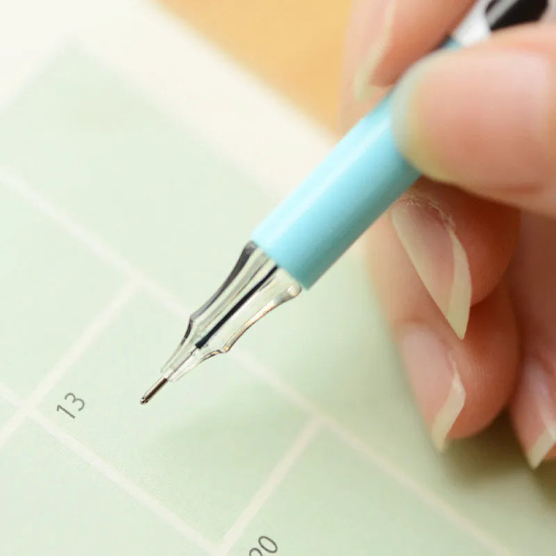Cow colour gel pen set showing 12 pens with plastic barrels and 0.38mm tips