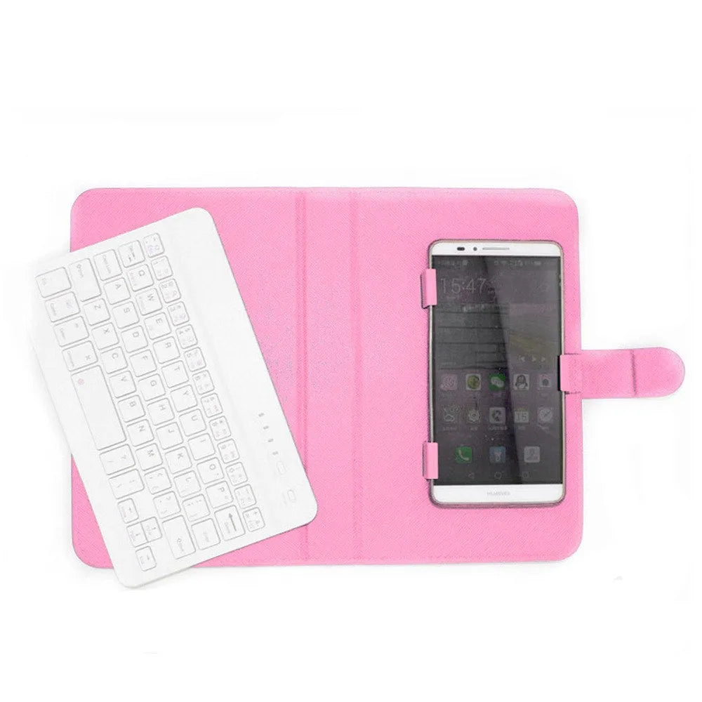 Wireless keyboard protective case with 7-inch Bluetooth keyboard for mobile phones and tablets