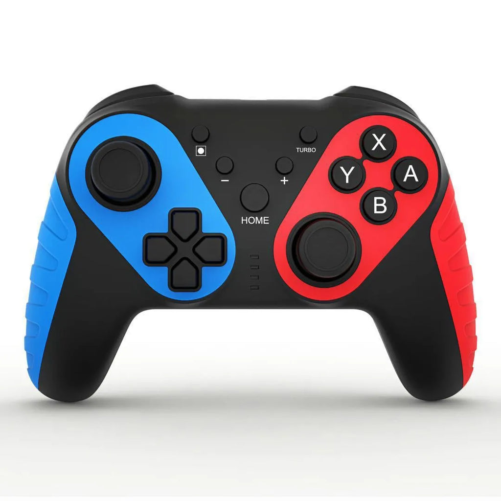 STK-7032SN wireless Bluetooth gamepad with red and blue colour scheme for Nintendo Switch and PC gaming