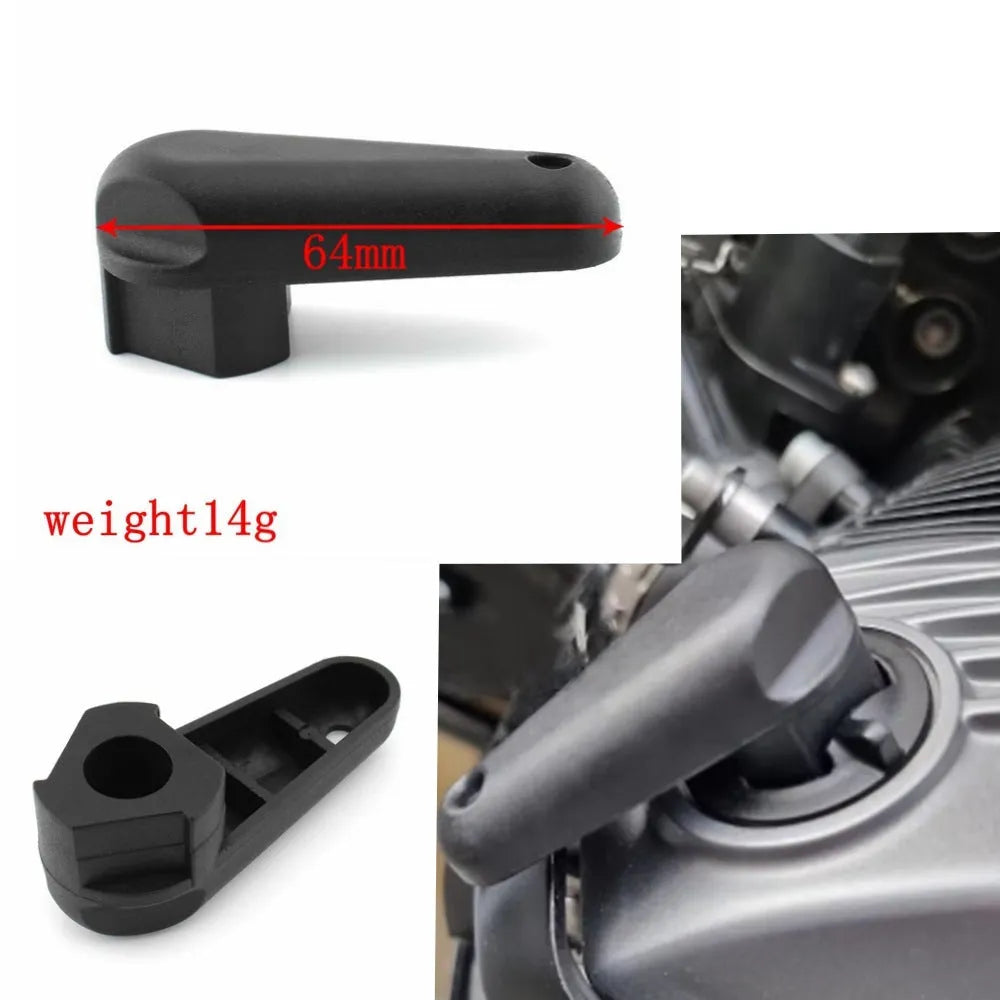 Black nylon quick release wrench for BMW R series motorcycle oil caps