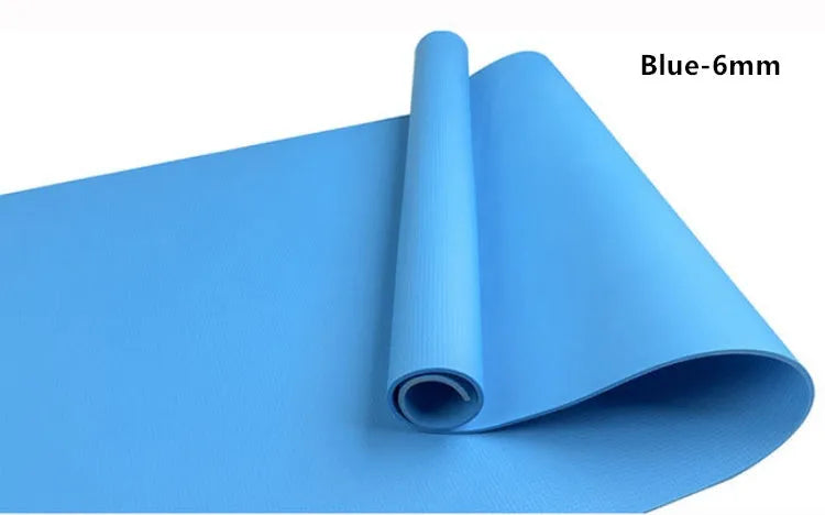 EVA fitness yoga mat in red blue green purple black yellow with anti-skid texture and 4mm 6mm thickness options