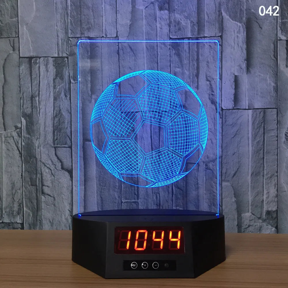 3D glowing dolphin night light with wireless charging and remote control on table