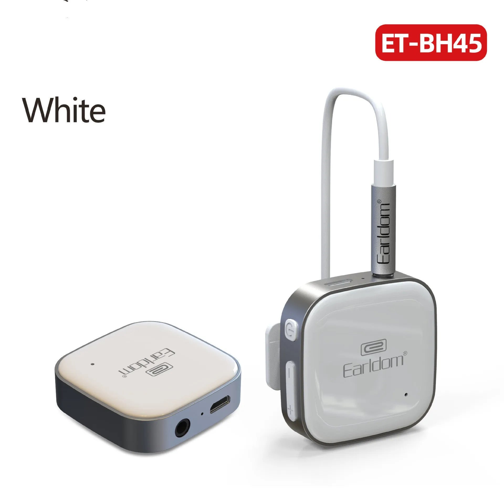 Bluetooth audio receiver for headphones with lavalier style in black, grey, red or second-generation options