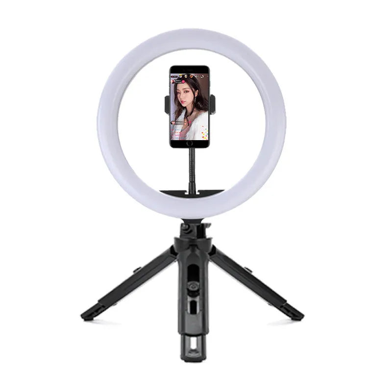 10-inch ring selfie light with metal bracket for smartphone photography