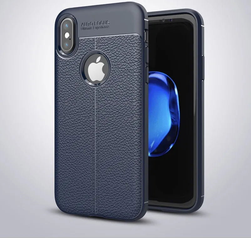 WeFor OnePlus phone case with PU leather texture back and soft silicone sides in multiple colour options