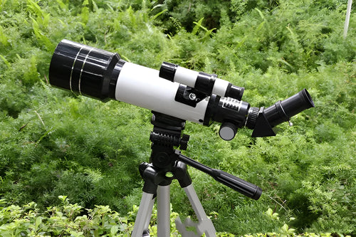 Children's dark blue monocular astronomical telescope with tripod and 16X-66X magnification