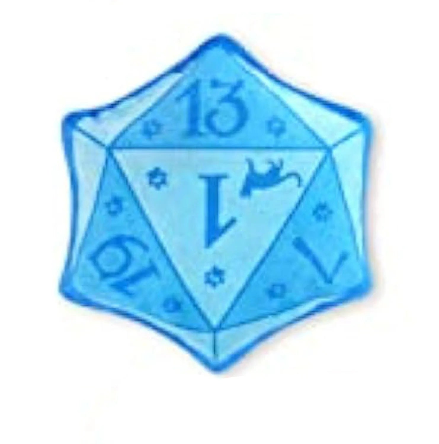 Dice-shaped plush catnip toy in various colours for DND tabletop game cat play