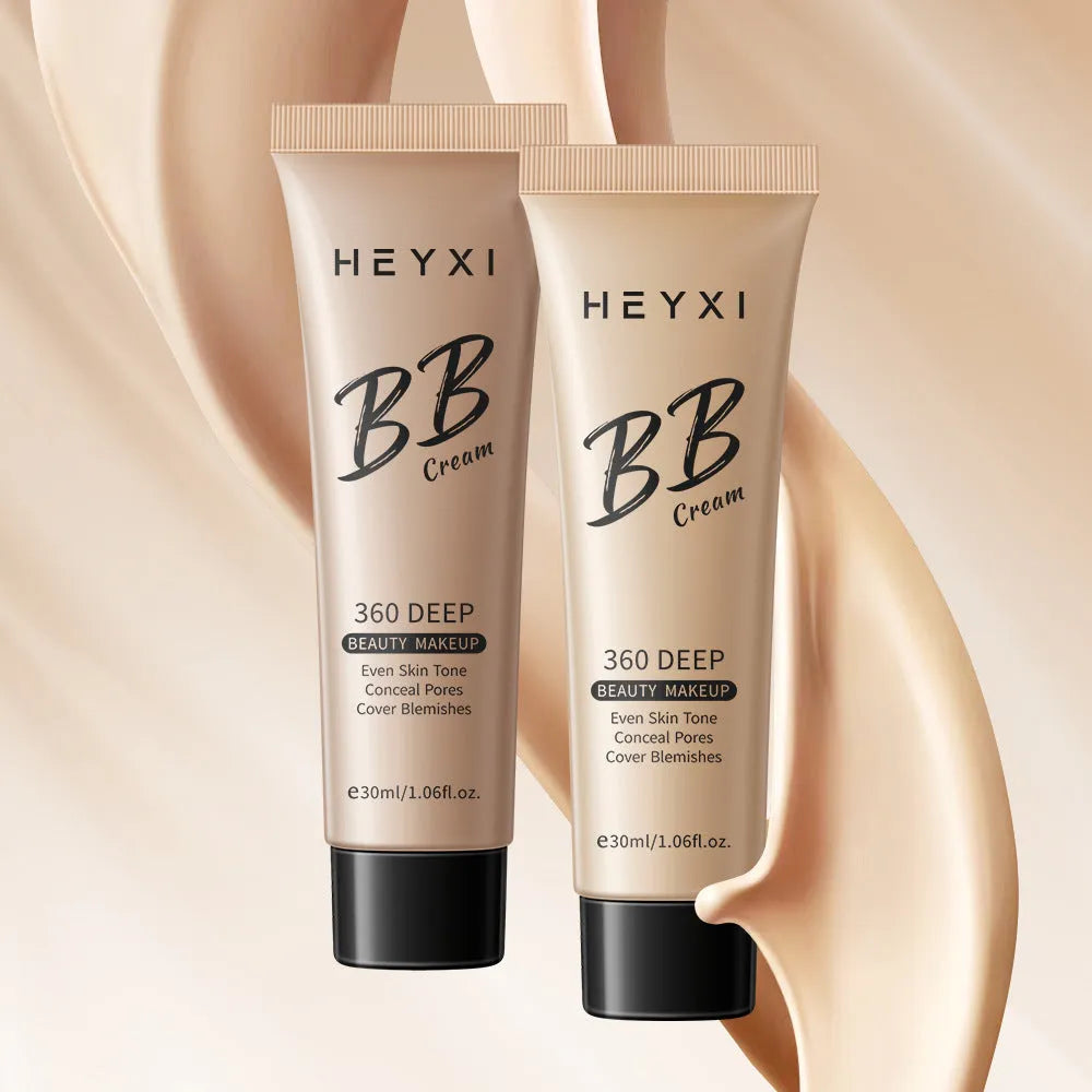 Waterproof BB cream in four shade options for natural skin tone matching