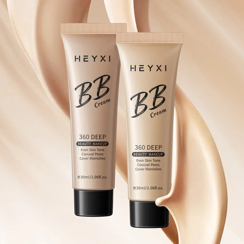 Waterproof BB cream in four shade options for natural skin tone matching