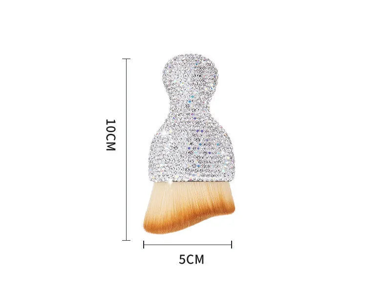 Car interior cleaning brush with soft PVC bristles, 10cm length, for dust removal from vents and dashboards