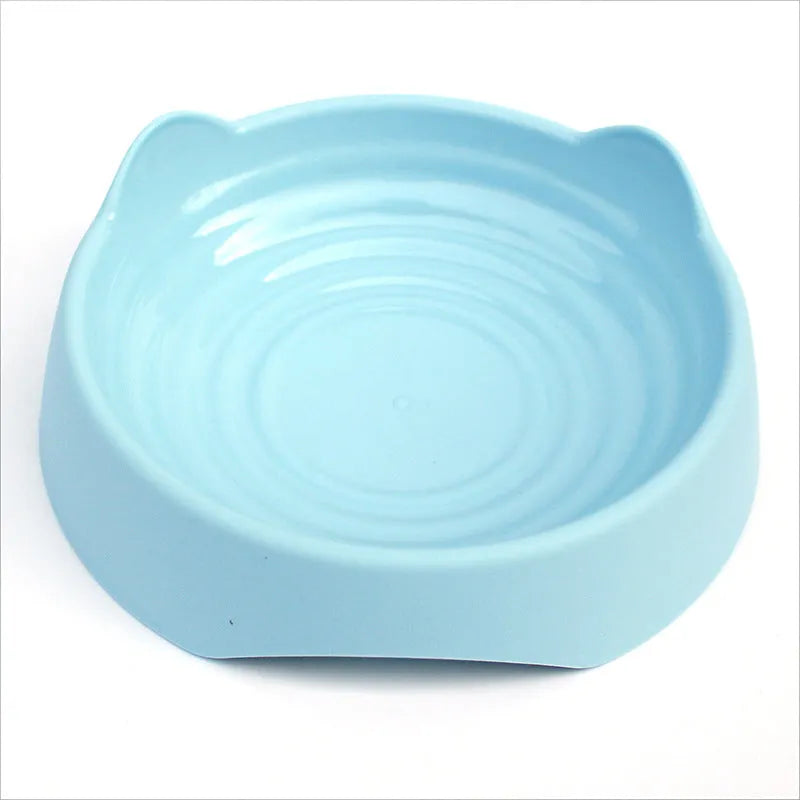 Ceramic dog slow feeder bowl with maze pattern in blue, green, or pink colour for small medium large breed puppies