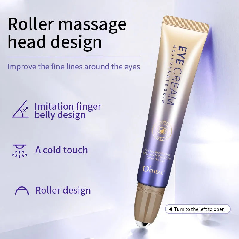 Ball eye cream container with brightening soft concealer formula for dark circles treatment