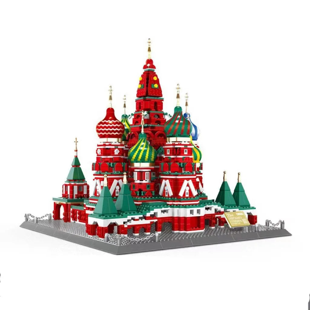 Wange small particle building blocks set with over 800 pieces for world landmark model construction