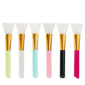 Silicone face mask applicator spatula in six colour options for clay and mud application