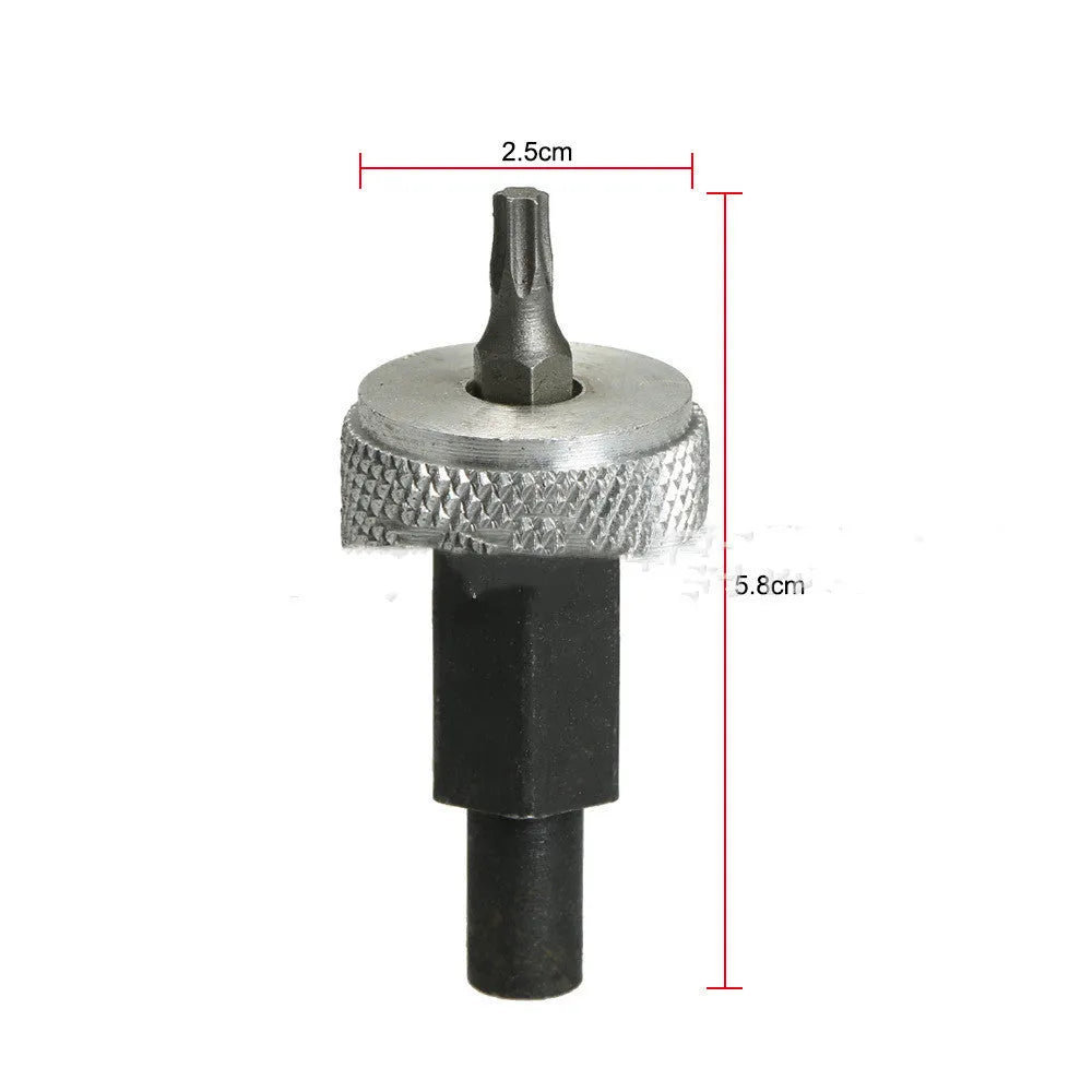 Ignition module wrench tool with knurled aluminum knobs and carbon steel construction for automotive distributor work