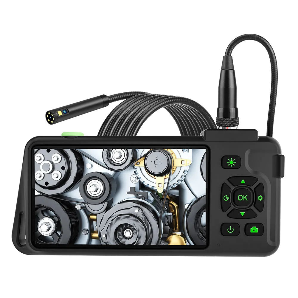 Portable handheld industrial endoscope with 4.5-inch IPS screen and 1 metre inspection cable