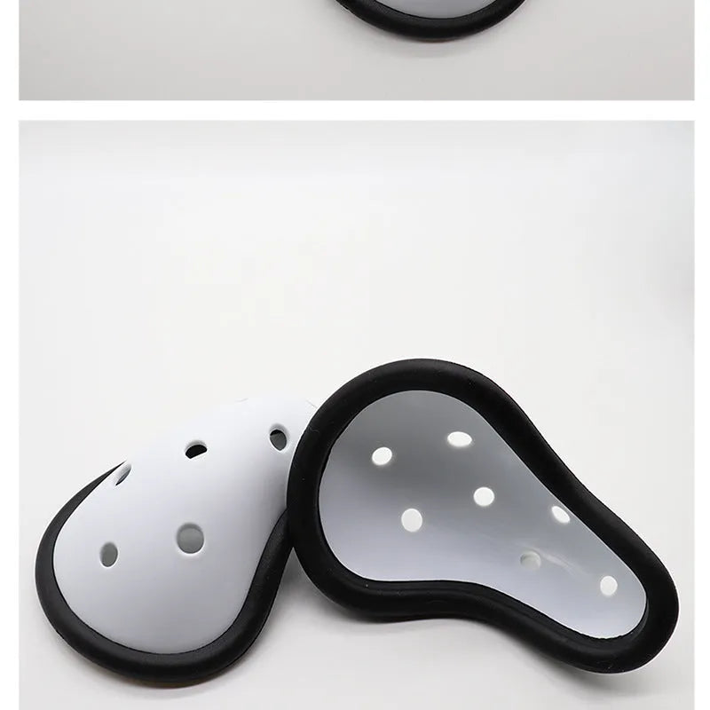 Rubber sports genital protector for hockey rugby boxing Sanda fighting adult children sizes
