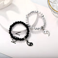 Geometric eight-diagram fashion bracelet in electroplated alloy with unisex design