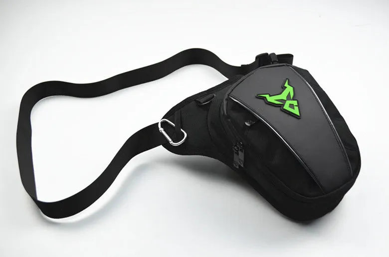 Motorcycle crossbody leg bag in 1200D Oxford cloth with 29cm dimensions