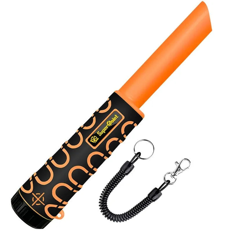 Fully waterproof outdoor metal detector 300x80x80mm green without battery with leather case