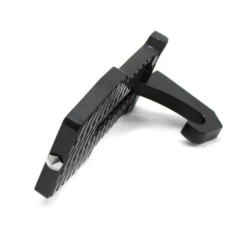 Foldable aluminium car side door auxiliary ladder pedal for roof rack access
