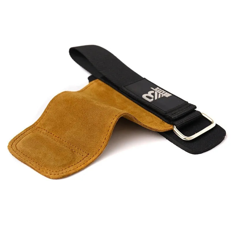 Brown fitness wrist protector for horizontal bar exercises and pull-up training