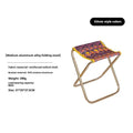 Black national style aluminium folding stool for outdoor camping and fishing