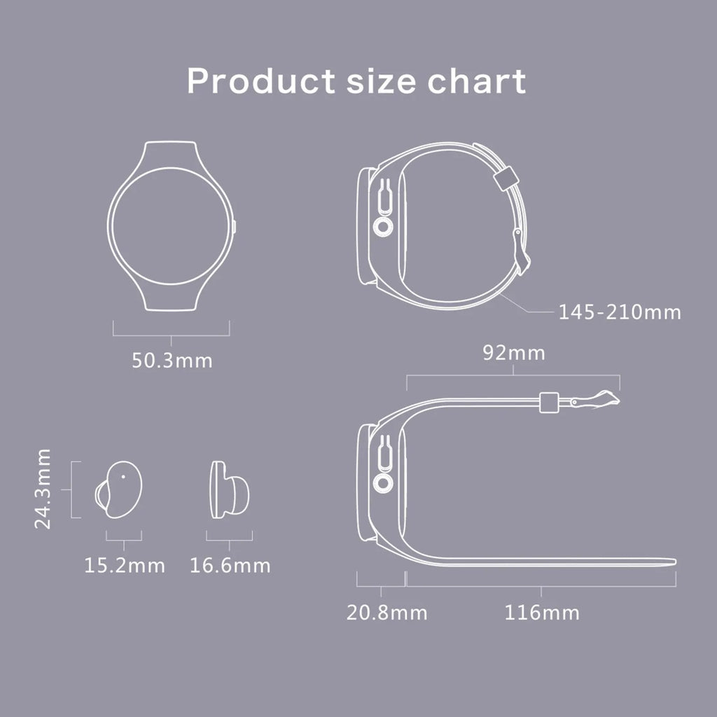 Black detachable Bluetooth earbud and smart fitness bracelet combo on a wrist.