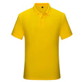 Cotton short sleeve polo shirt in solid colour for office work uniform