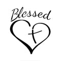 Faith Hope Love heart-shaped wall sticker in red colour on a white background.