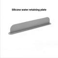 Grey silicone kitchen sink water blocking plate showing dimensions 52x5x85mm