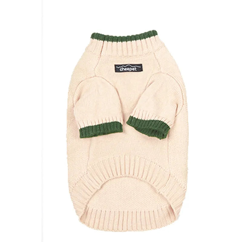 Wool British style pet sweater for dogs and cats in various colours and sizes