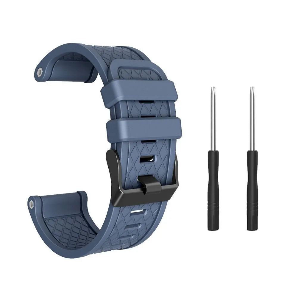 26mm silicone watch strap for Jiaming watches in multiple colour options showing sport style