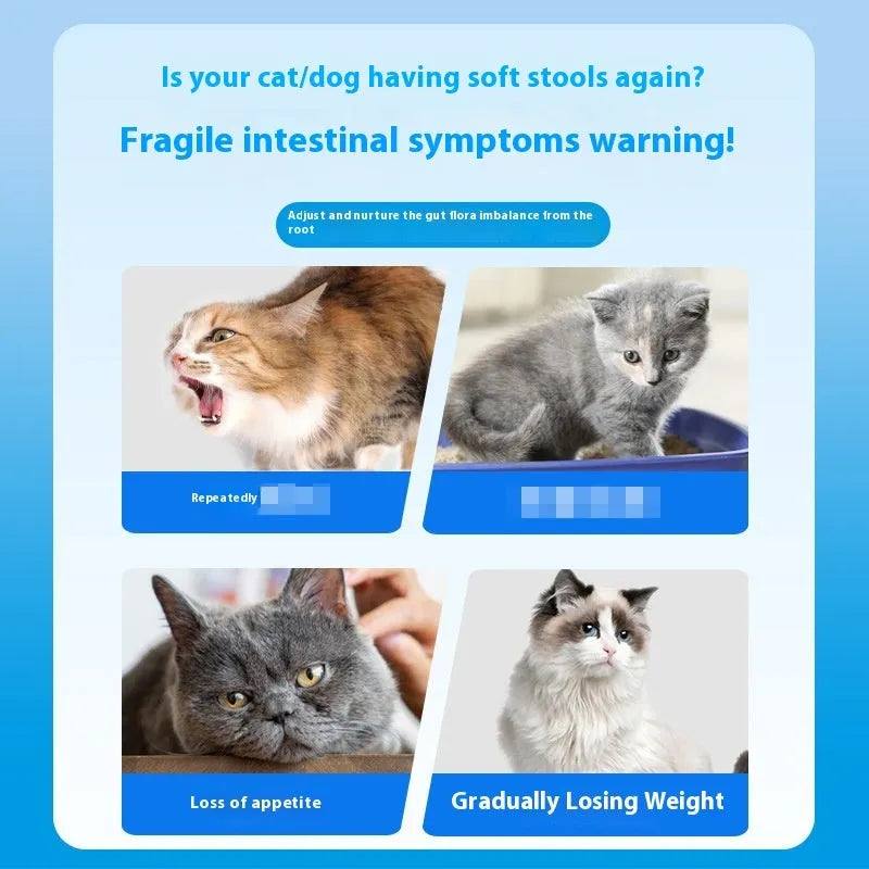 Bottle of 180 pet probiotic tablets for dogs and cats digestive health supplement