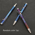 Titanium alloy tactical pen with gun bolt handle in a phantom colour finish.