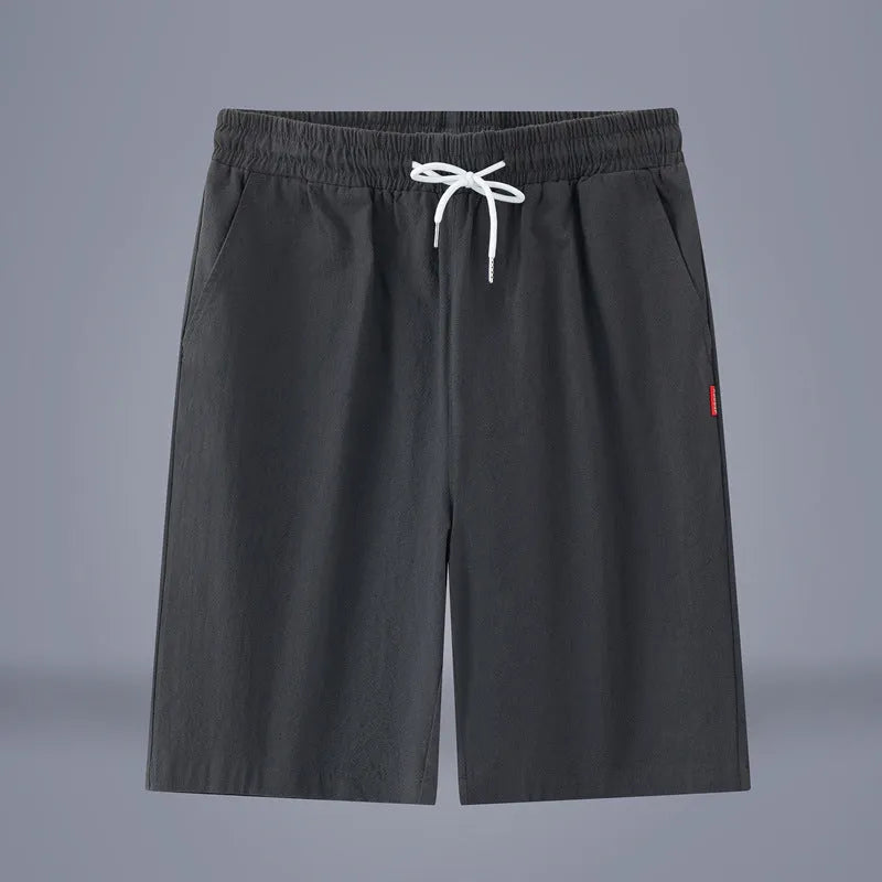 Chinese-style cotton linen cropped pants in Army Green colour with a drawstring waist.