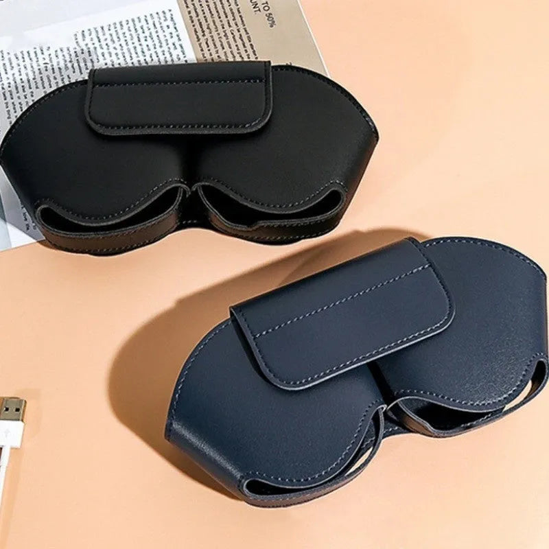 AirPods Max protective case cover in black, red, white, green, and blue colours made of PU leather.