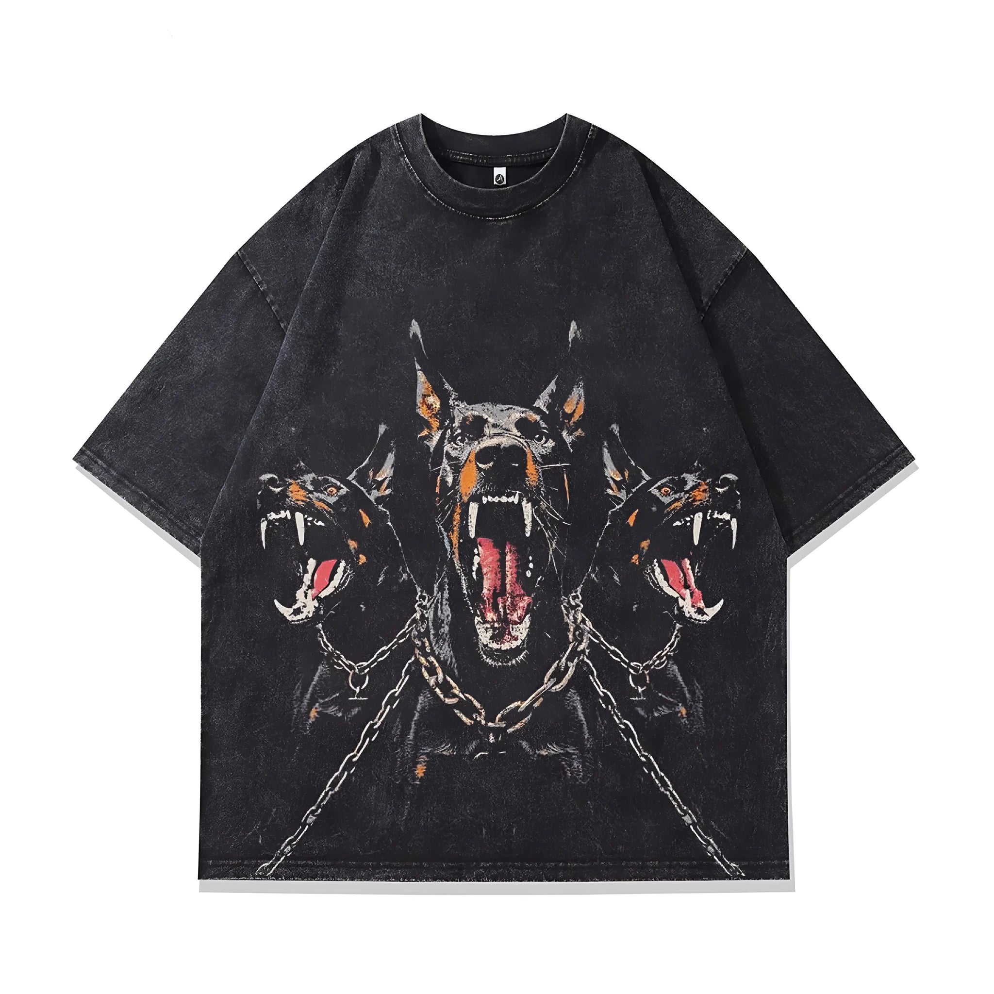 Men's loose fit pure cotton t-shirt with character print design in short sleeve style
