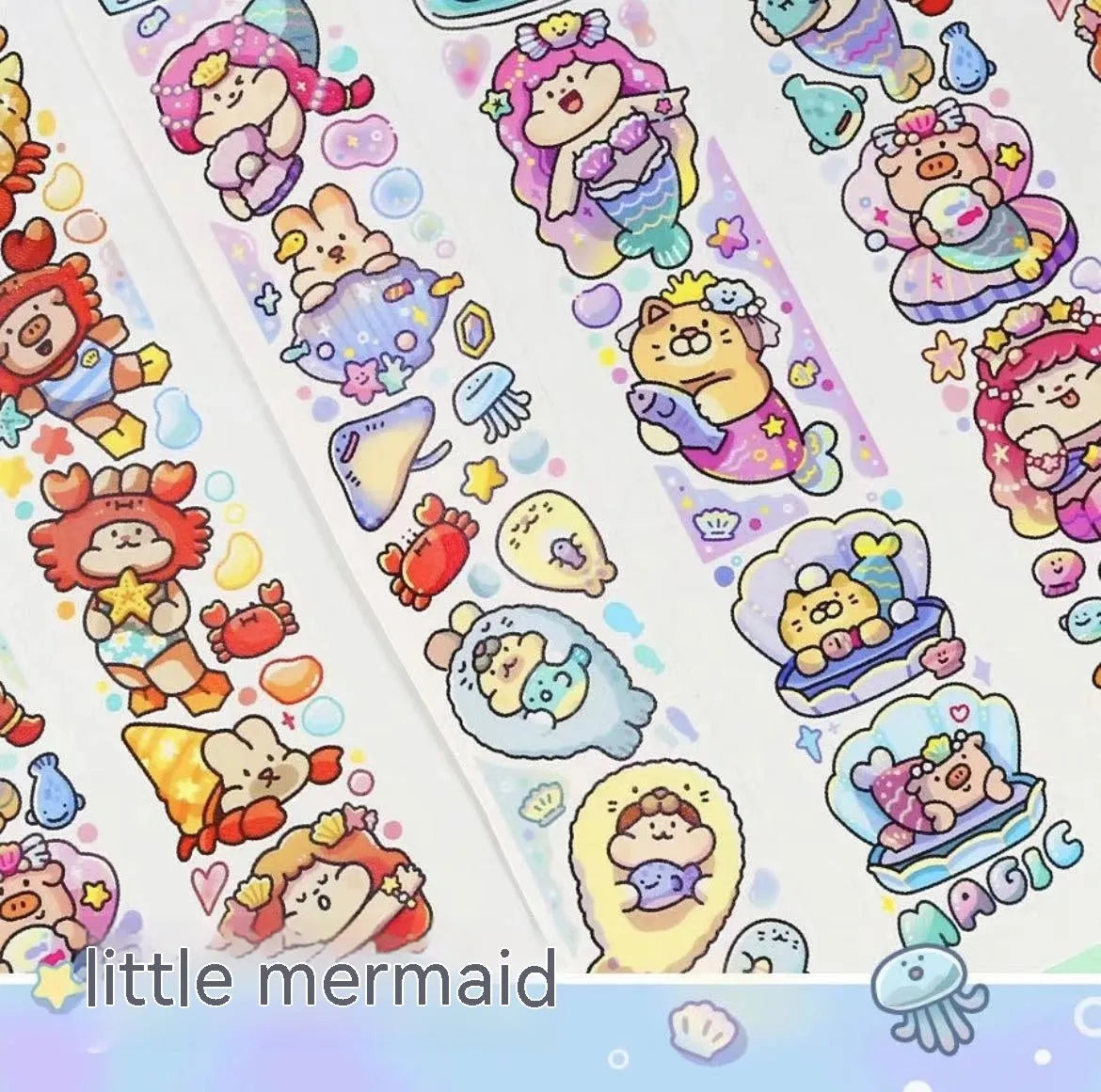 Haemorrhoid tape packaging stickers with cute cartoon characters printed on Japanese paper