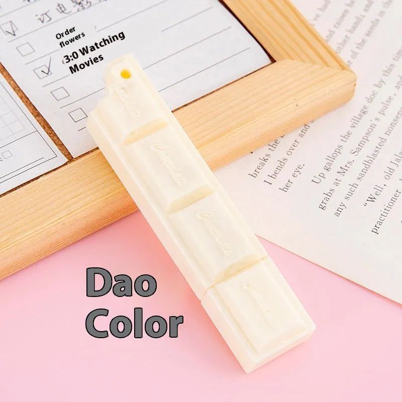 Chocolate cartoon ballpoint pen with 0.5mm tip in pink, beige, or brown refill colour.