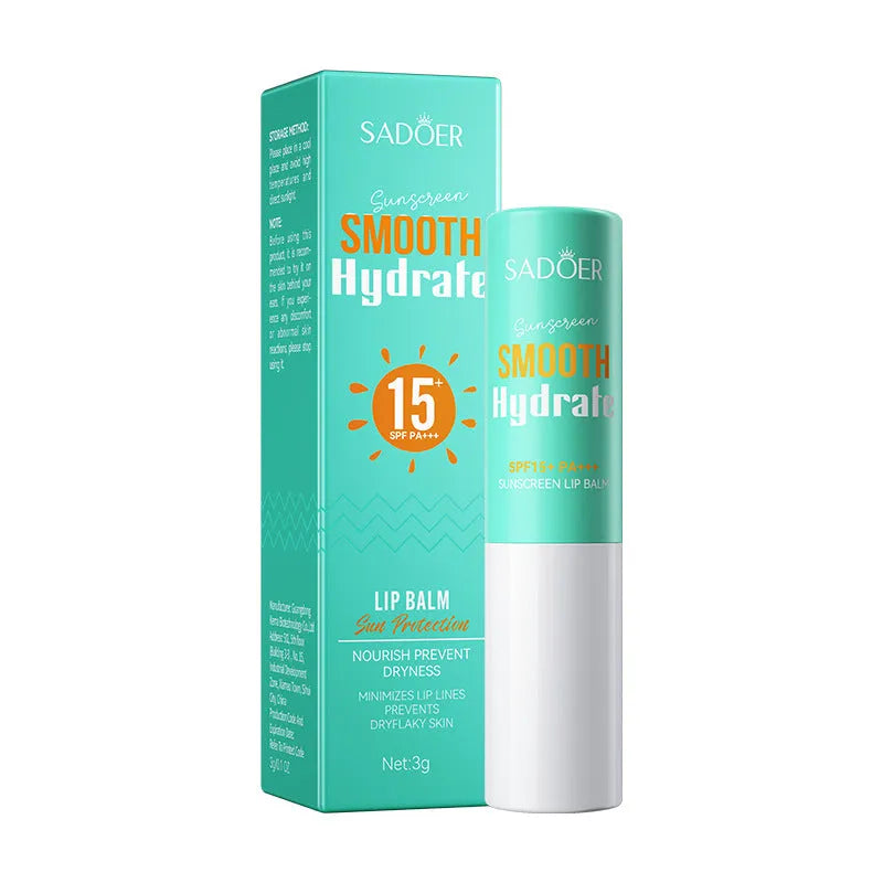 Anti-chapped moisturising lipstick stick in its packaging, showing variant net content options.