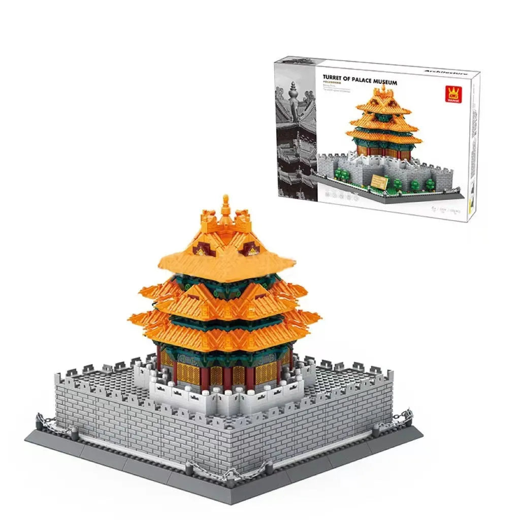 Wange small particle building blocks set with over 800 pieces for world landmark model construction