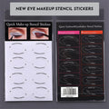 Four reusable flexible eyeliner sticker makeup templates for creating precise eye designs