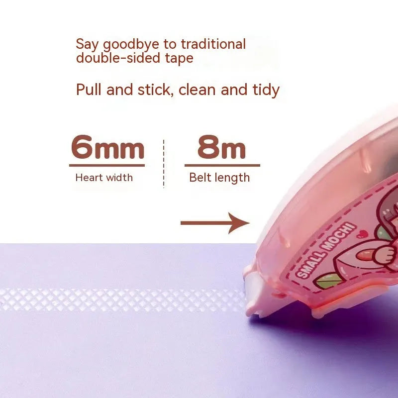 Dotting glue adhesive in peach juice colour with high viscosity traceless formula on card packaging