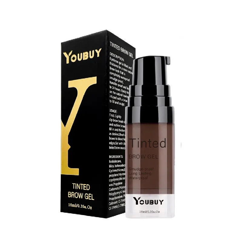 Waterproof quick-drying eyebrow cream tube with eyebrow dye for natural lasting brow definition