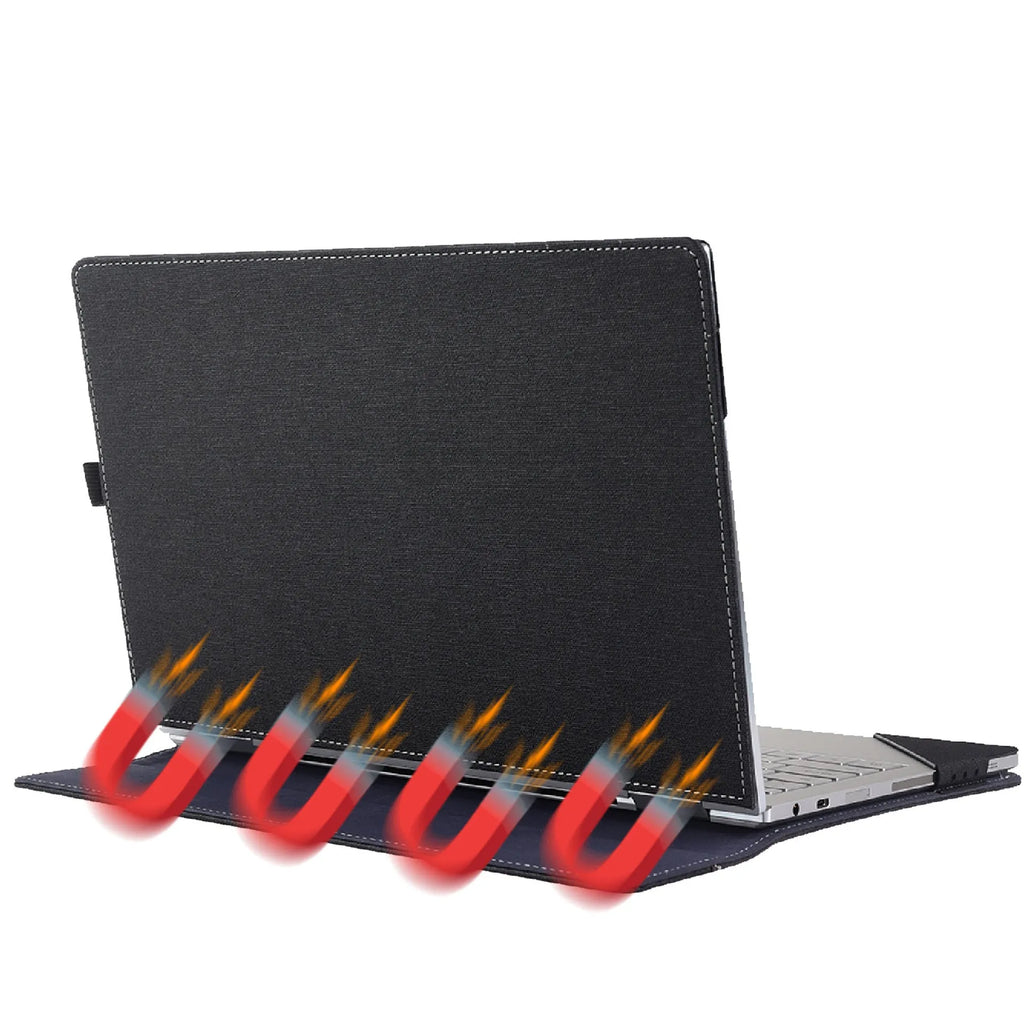 Black imitation leather protective sleeve for Microsoft Laptop6 laptop with Chinese design